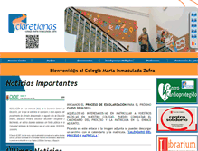 Tablet Screenshot of colegiomariainmaculada.org